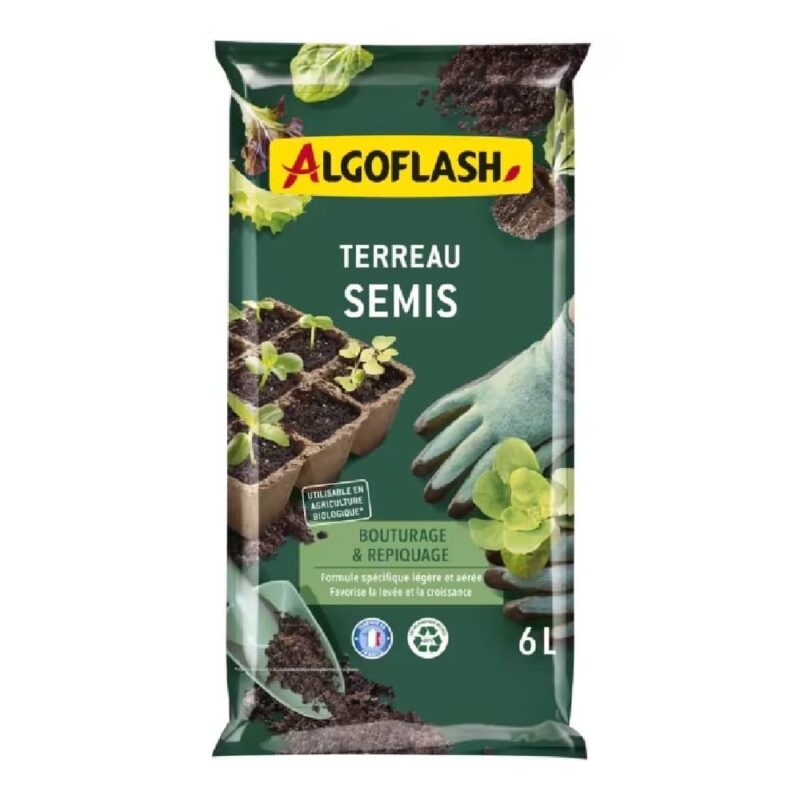 algoflash terreau semis 6l