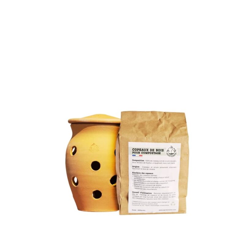 composteur en terre cuite agrotonome compositino 1 litre