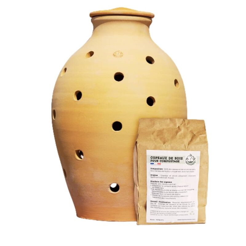 composteur en terre cuite agrotonome compositino 8 litres