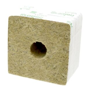 Cube laine de roche 100 mm - trou 25 mm