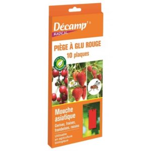 decamp piege collant rouge englue bleu contre drosophile