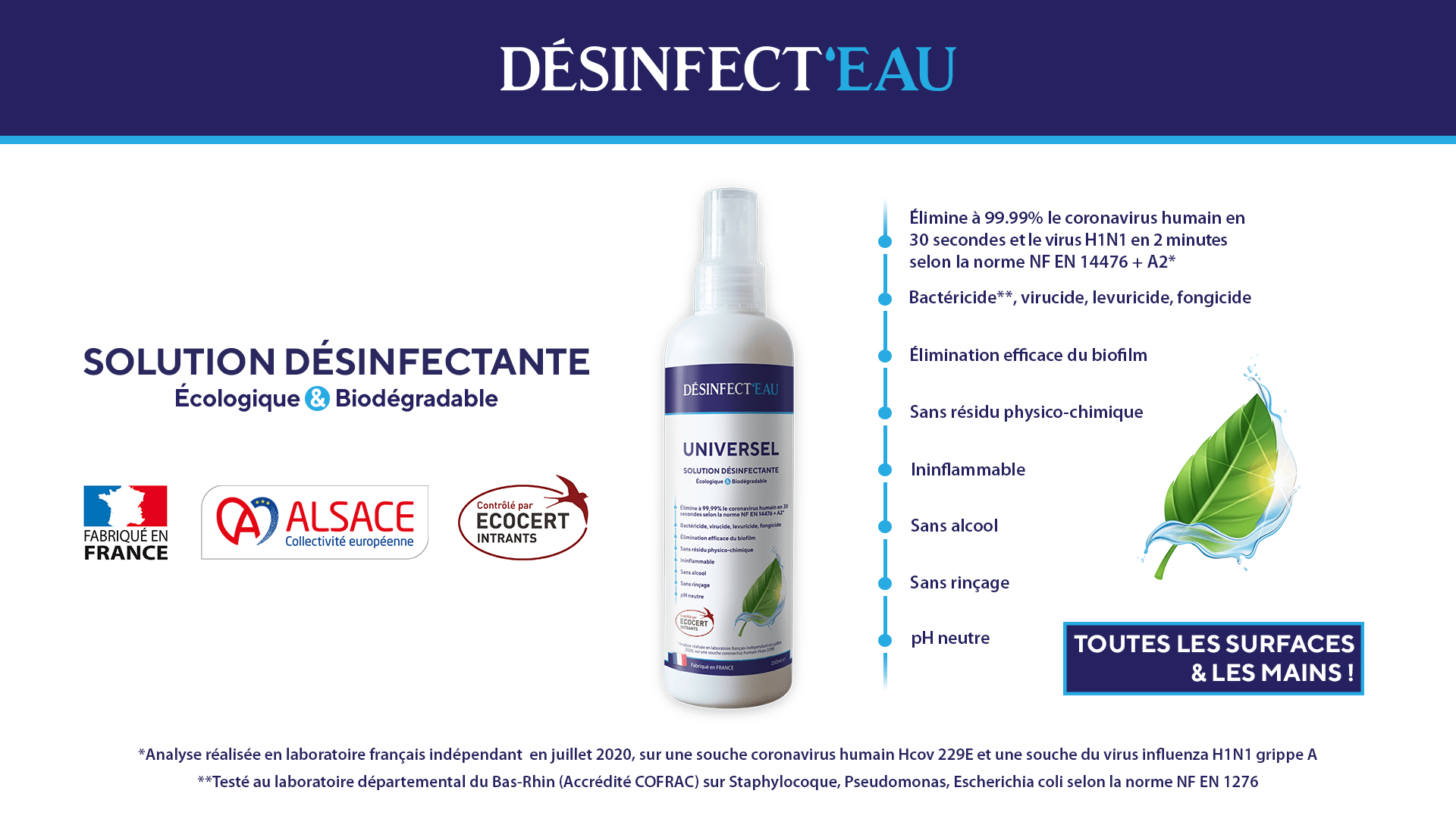 desinfecteau gel hydroalcoolique bio