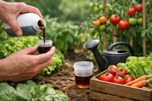 Doser un fertilisant liquide pour les légumes