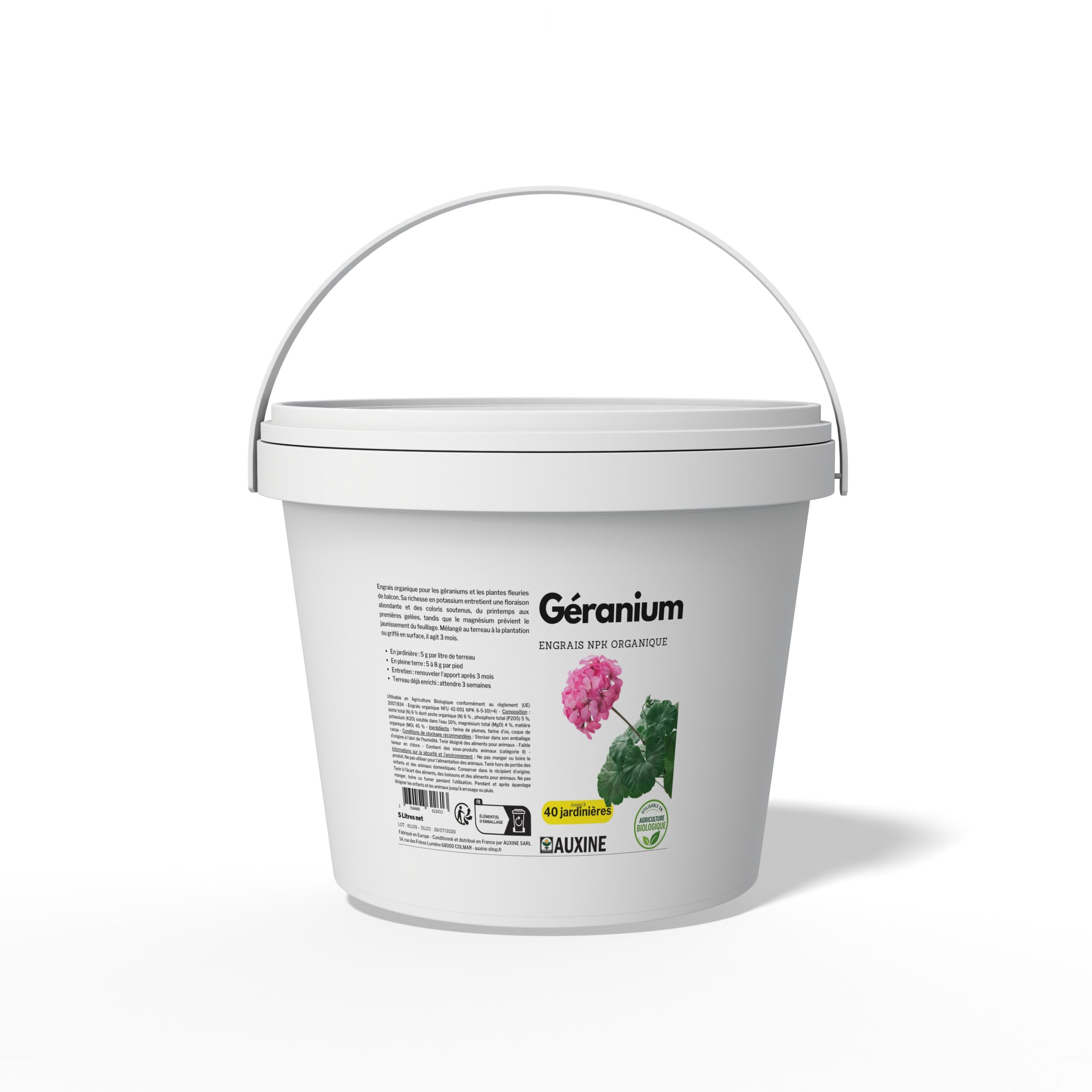 engrais organique geranium uab auxine 4 kg