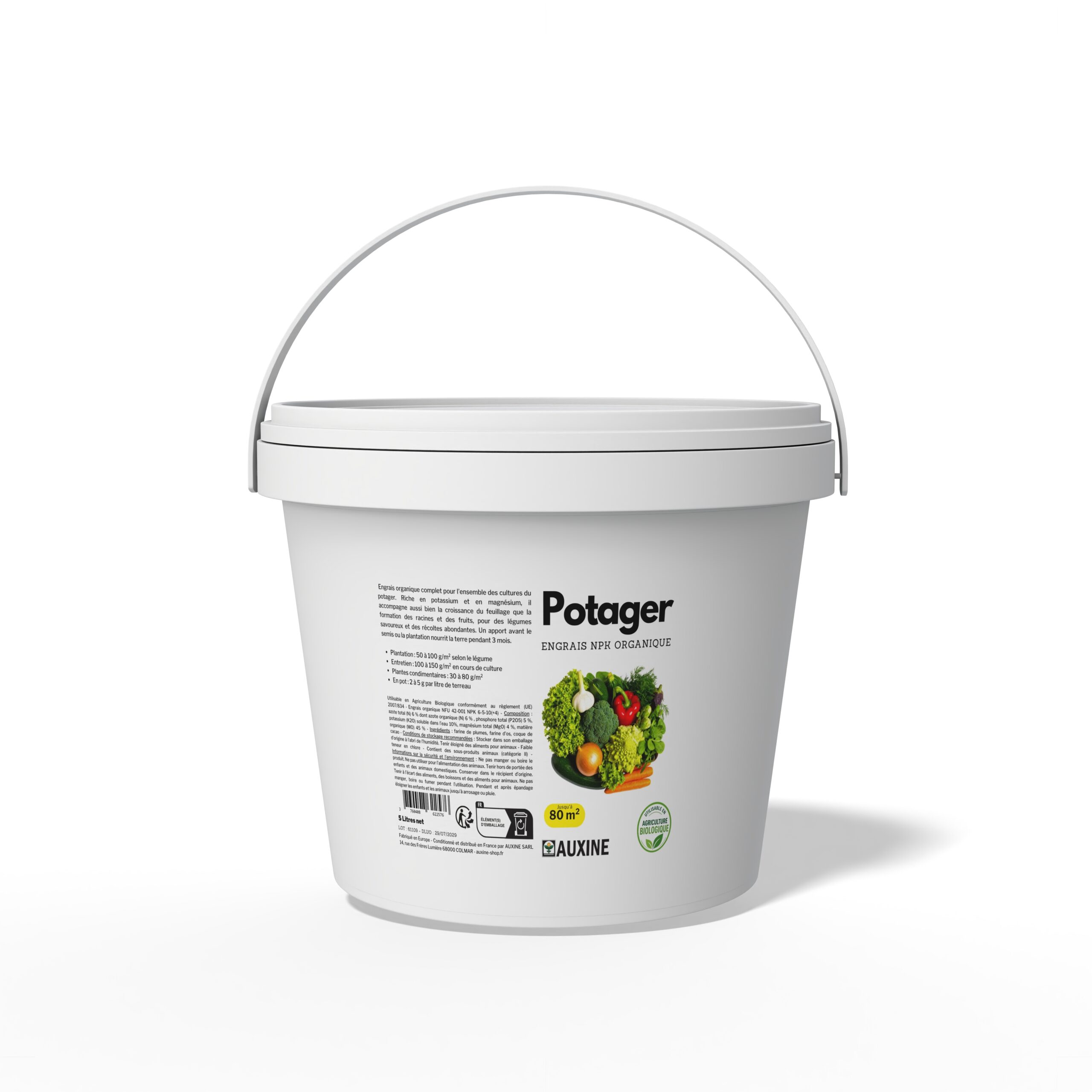 engrais organique potager uab auxine 4 kg