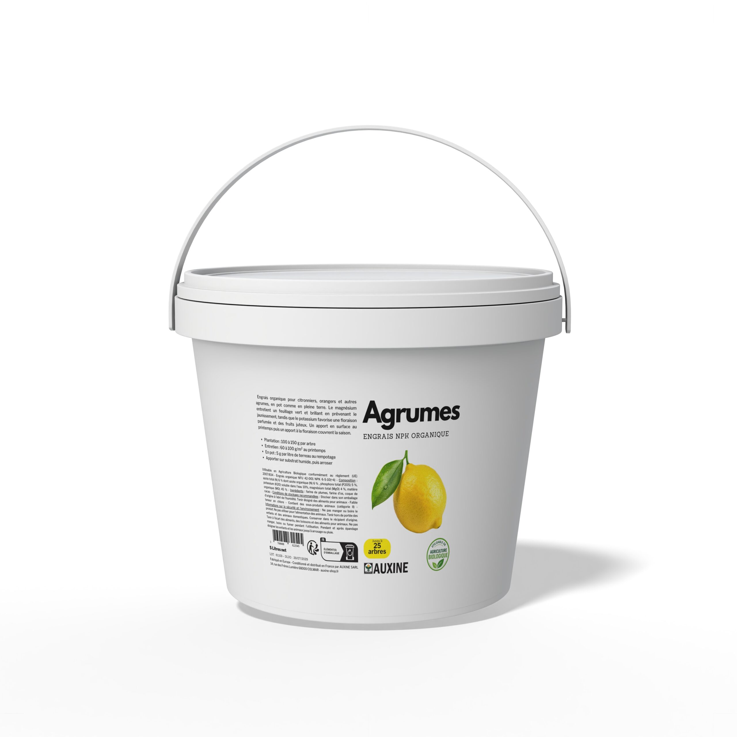 engrais organique pour agrumes citronnier oranger uab auxine 4 kg
