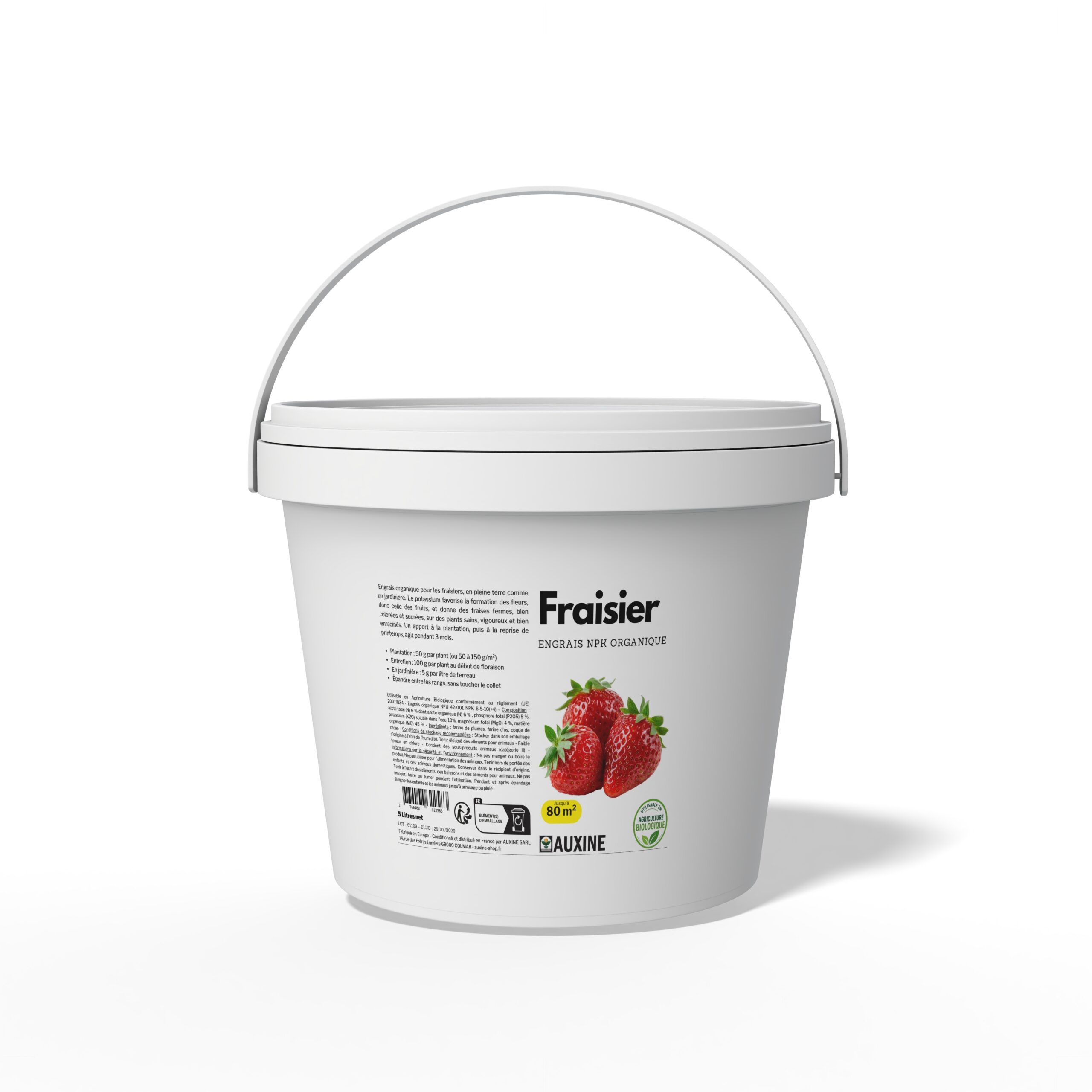 engrais organique pour fraise et fraisier uab auxine 4 kg