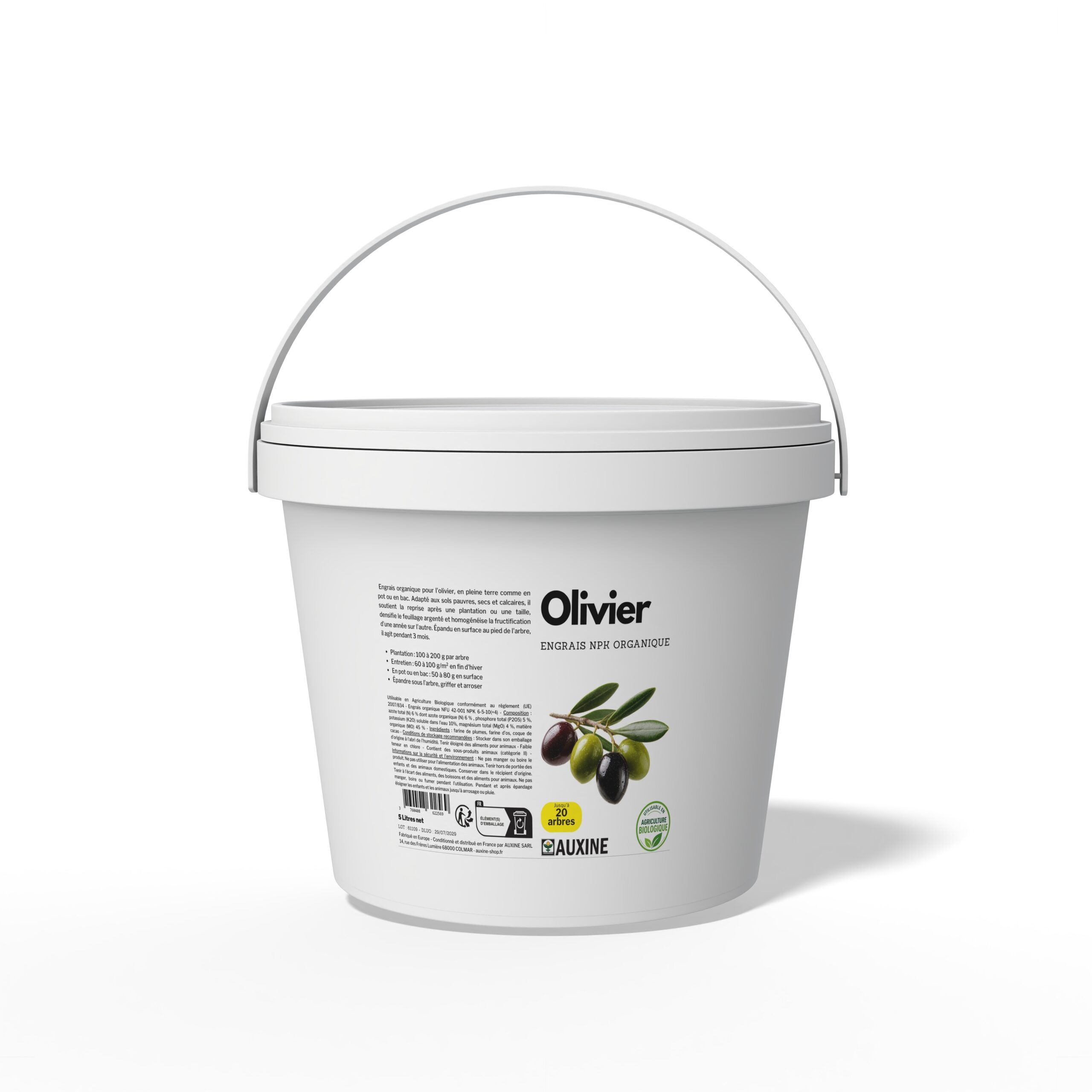 engrais organique pour olivier uab auxine 4 kg