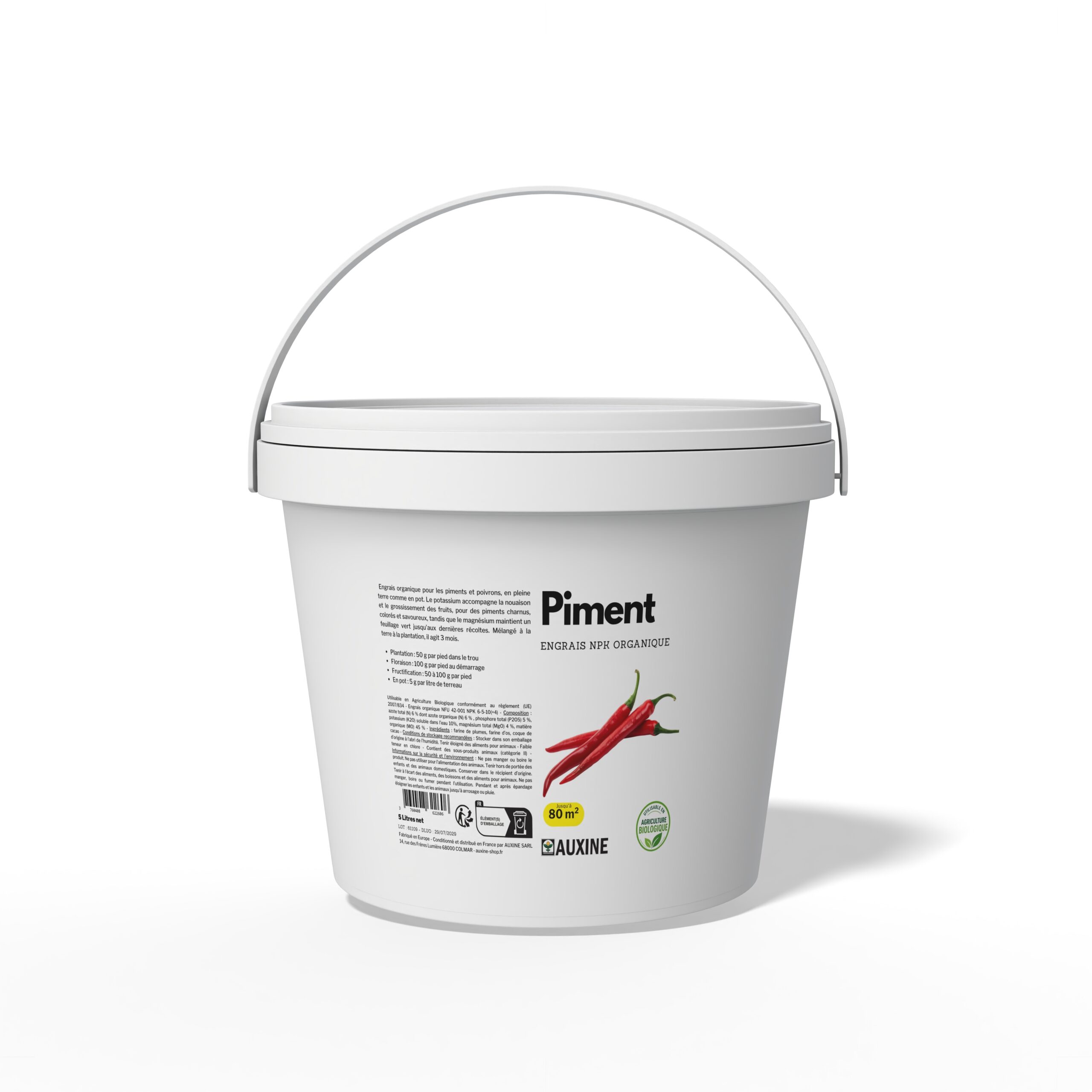 engrais organique pour piment et poivron uab auxine 4 kg