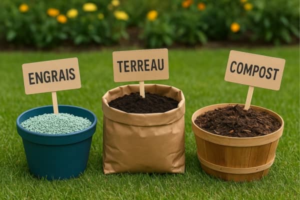 engrais terreau ou compost