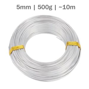 fil aluminium pour ligature de bonsai 5mm 500g 10m