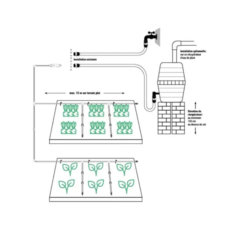 kit goutte a goutte netafim potager 30 m 1