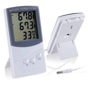 ktj ta 388 thermometre hygrometre digital a sonde externe culture indoor growshop