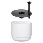 orthex paulina 17cm blanc pot a reserve d eau