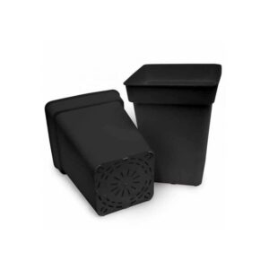 pot carre noir JBQ 4L