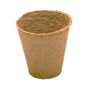 pot rond biodegradable en fibre de bois fertil .C xcm