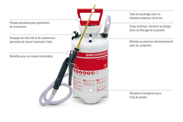 poudreuse birchmeier dr caracteristiques techniques