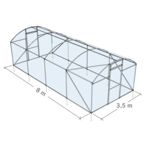 serre de jardin serre tunnel 800x350cm