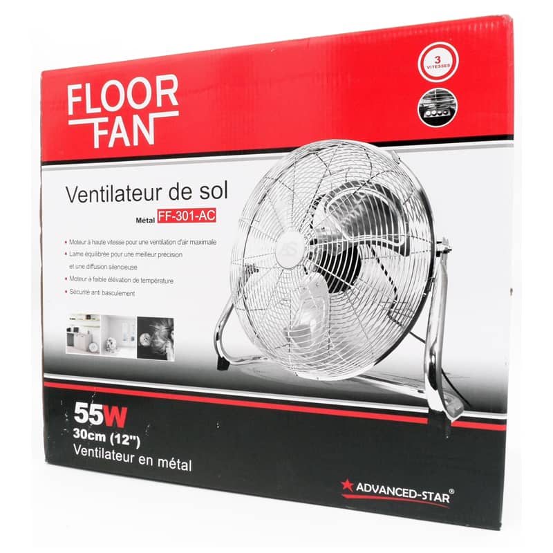 Ventilateur ADVANCED STAR 30cm - Cage acier, silencieux, moteur HQ